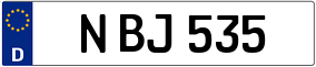 Truck License Plate
